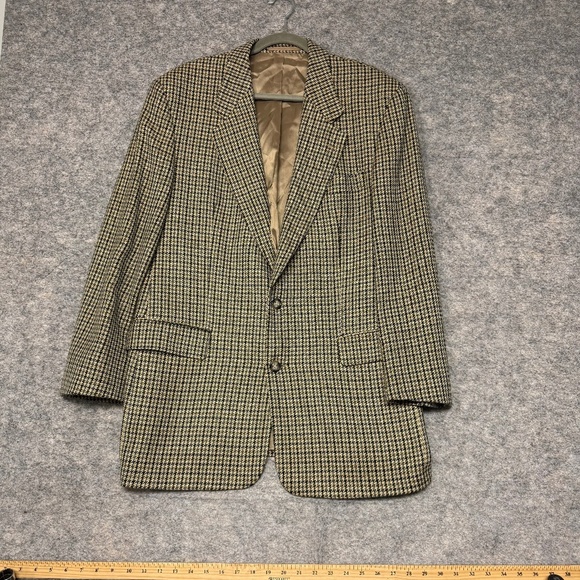 Linea Ardizzone Men’s Blazer Houndstooth Wool Cashmere Blend Made in Germany - Picture 10 of 13
